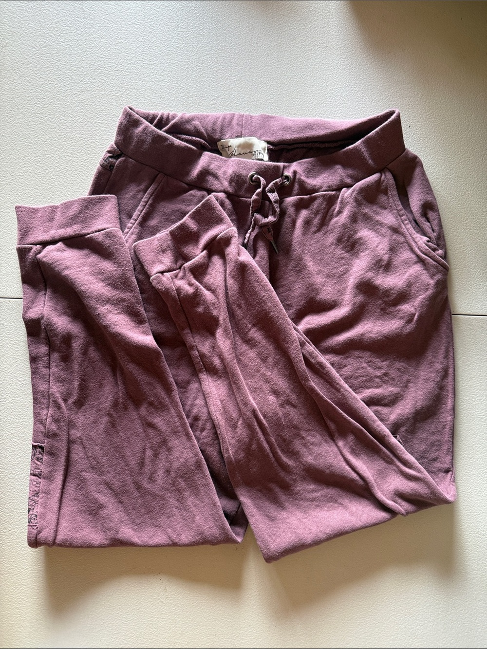 Vintage Havana Cozy Mauve Drawstring Sweatpants Size: M